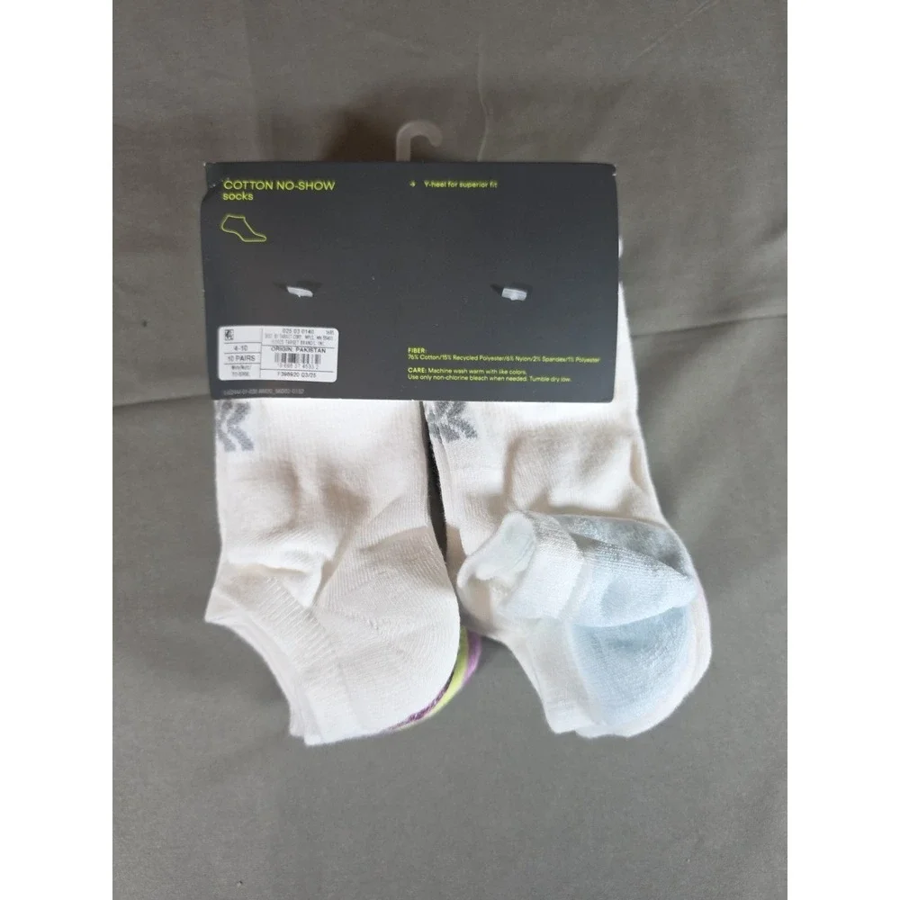 10-pack of All in Motion No-Show Socks Size (4-10)